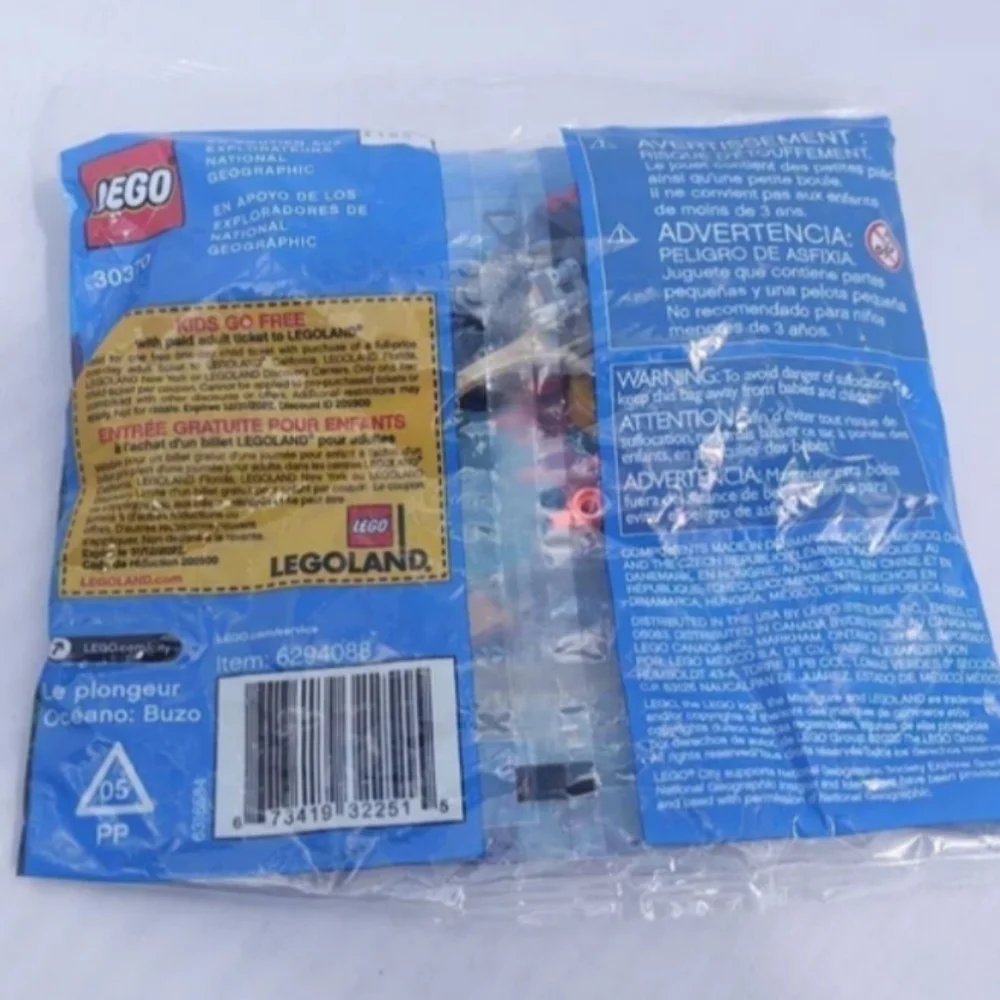 LEGO City Ocean Diver 30370 National Geographic NWT Building Toy Set